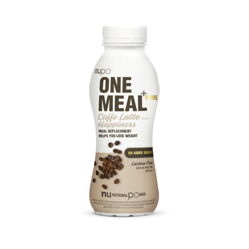 NUPO ONE MEAL +PRIME SHAKE CAFFE LATTE HAPPINESS