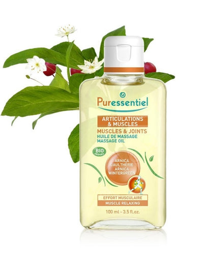 PURESSENTIEL ORGANIC MUSCLE & JOINTS RELAXING MASSAGE OIL 100ml