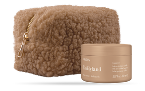 PUPA TEDDYLAND BODY SCRUB 150ml + TEDDY FABRIC MAKE UP POUCH