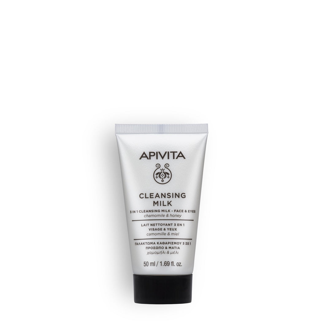APIVITA 3 IN 1 CLEANSING MILK FOR FACE & EYES MINI 50ml