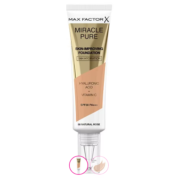 MAX FACTOR MIRACLE PURE FOUNDATION SPF30