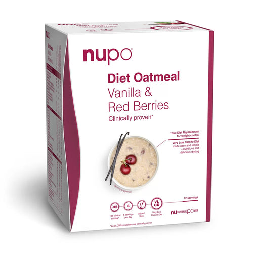 NUPO DIET OATMEAL VANILLA  RED BERRIES