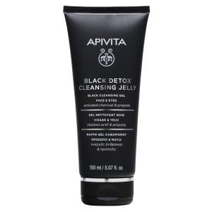 APIVITA BLACK DETOX CLEANSING JELLY 150ml (FACE & EYES)