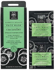 APIVITA FACE MASK FOR INTENSIVE MOISTURIZATION WITH CUCUMBER 2x8ml
