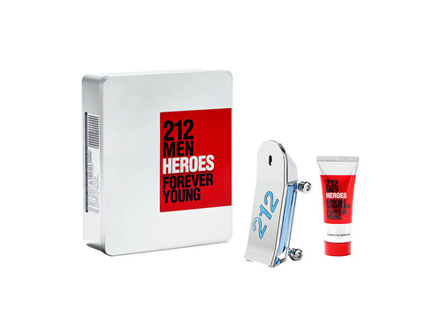 CAROLINA HERRERA 212 MEN HEROES EAU de TOILETTE 90ml + BODY WASH 100ml