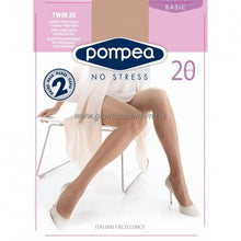 Load image into Gallery viewer, POMPEA NO STRESS BASIC TIGHTS DENIER 20 (2 PAIRS PACK)