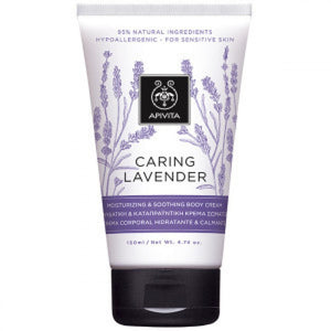 APIVITA CARING LAVENDER MOISTURIZING & SOOTHING BODY CREAM 150ml