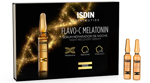 ISDIN FLAVO-C MELATONIN NIGHT RECOVERY SERUM - 10 vials